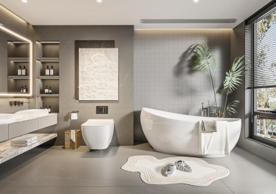 现代卫生间3D模型下载